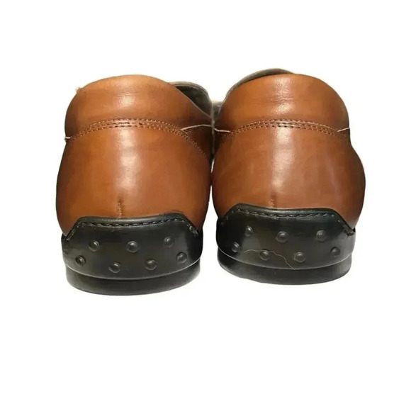 Luca Bossi Men’s Leather Casual Driving Loafers Brown Size 43 (9-9.5 U.S.) - Picture 8 of 9